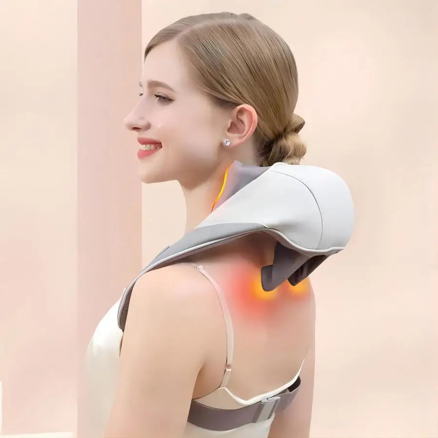 Experience Ultimate Relaxation with Our Wireless Neck and Shoulder Massager - Perfect for Deep Tissue Relief and Ideal Gift for Loved Ones