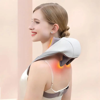 Experience Ultimate Relaxation with Our Wireless Neck and Shoulder Massager - Perfect for Deep Tissue Relief and Ideal Gift for Loved Ones