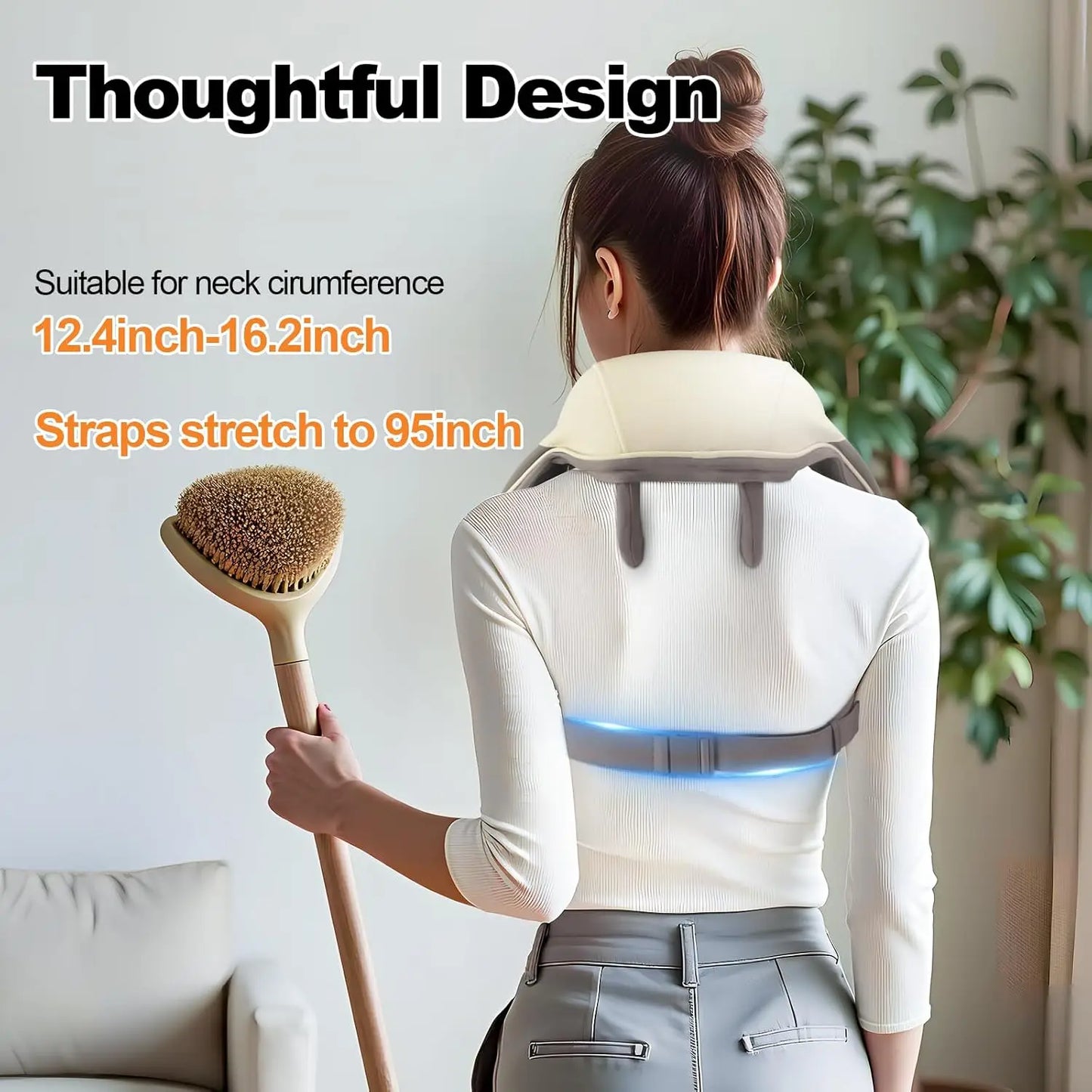 Experience Ultimate Relaxation with Our Wireless Neck and Shoulder Massager - Perfect for Deep Tissue Relief and Ideal Gift for Loved Ones